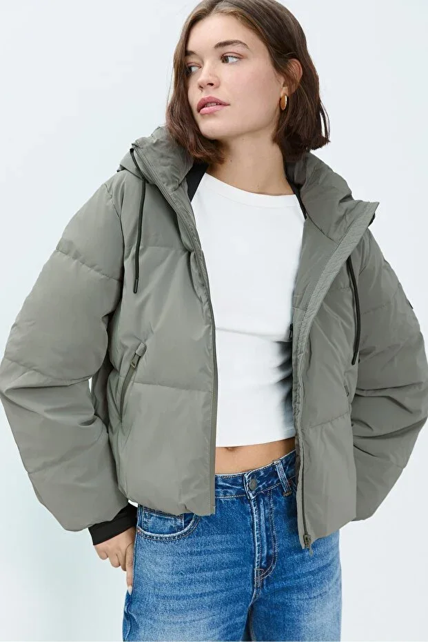 Hooded Quilted Coat