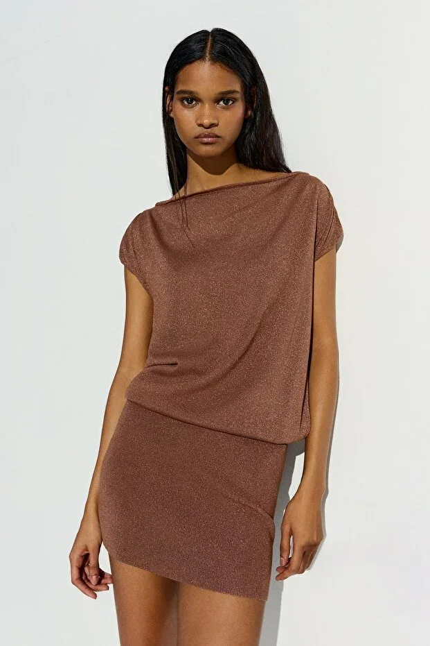 Bershka Asymmetric mini dress