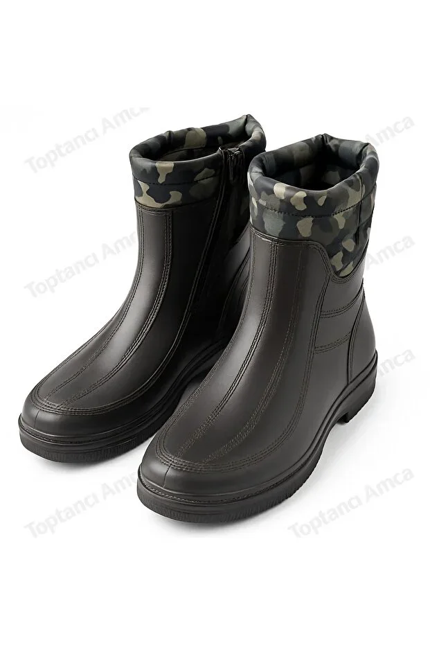 Boot Snow Boot Rubber Men's Boot Fur Lined Waterproof Boot Up to -15 Degrees