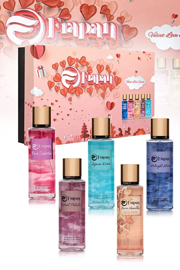 Body Mist Velvet Love 5'li Pack