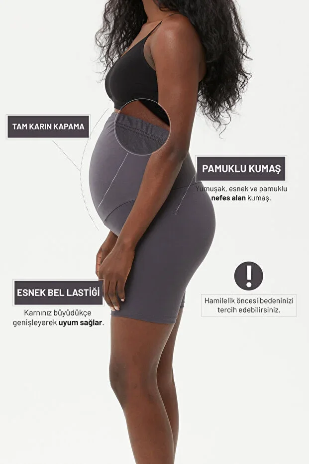 Cotton Elastane Short Shorts Women Maternity Tights 2021