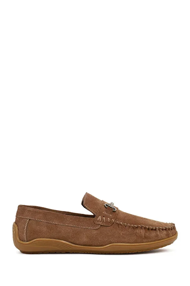 Men's Mink Buckle Suede Leather Loafer 26SFD681410