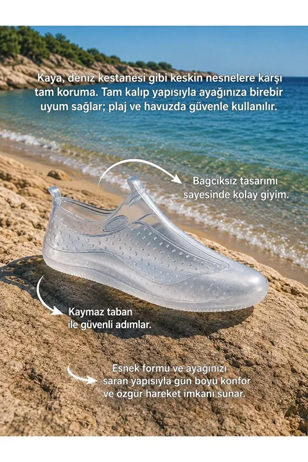 Unisex Transparent Sea Shoes Non-Slip Top Quality Guaranteed