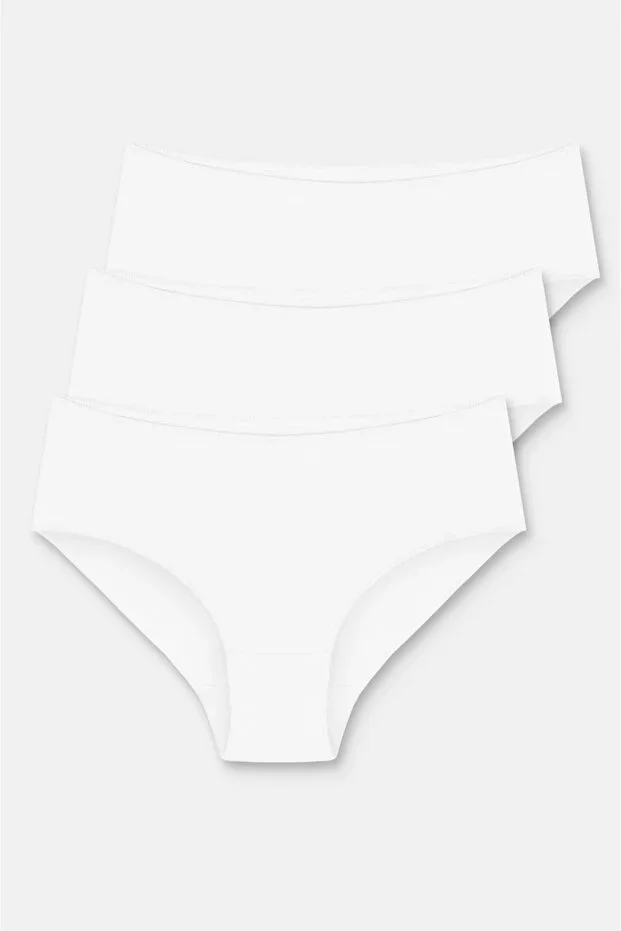 3'lü Pamuklu Basic Yüksek Bel Slip Külot