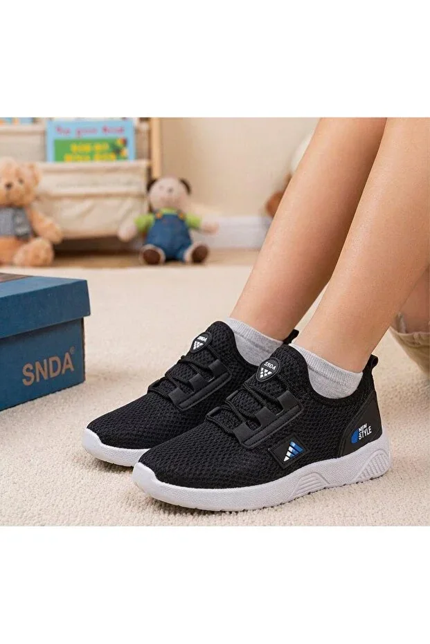 Daily Unisex Kids Elastic Sneaker Breathable Lightweight Comfortable Sports Shoes RCN027