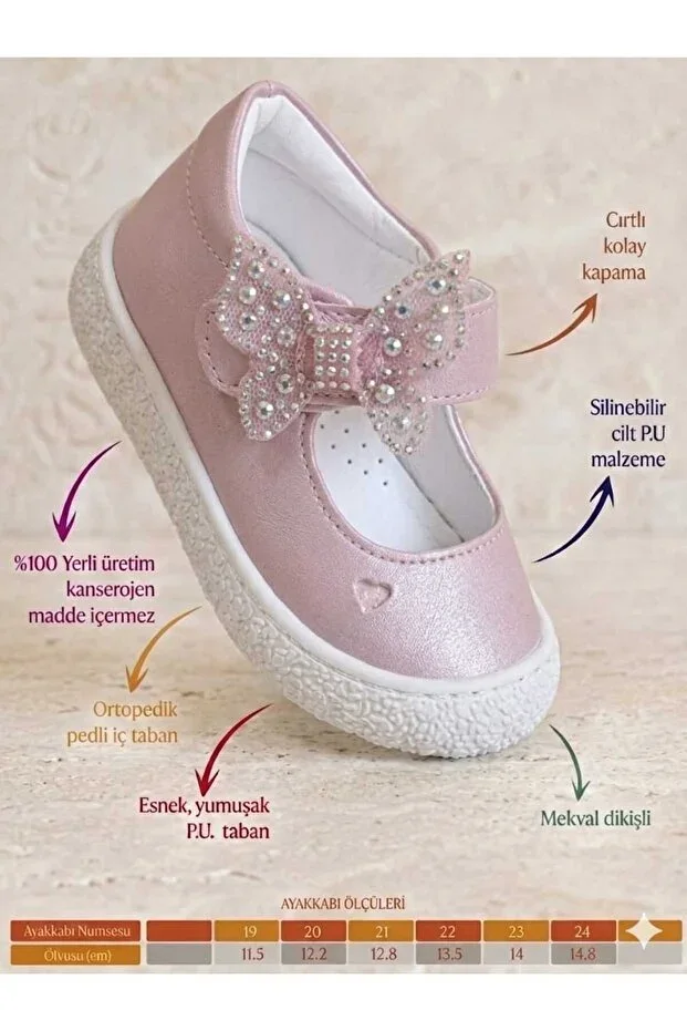 First Step Baby Children's Orthopedic, Sewn Soft Lightweight Sole Shoes