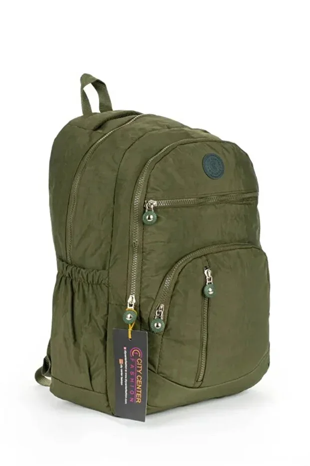Unisex Crinkle Waterproof Fabric Large Size Multi-Compartment School and Travel Backpack Cty-lbn-101