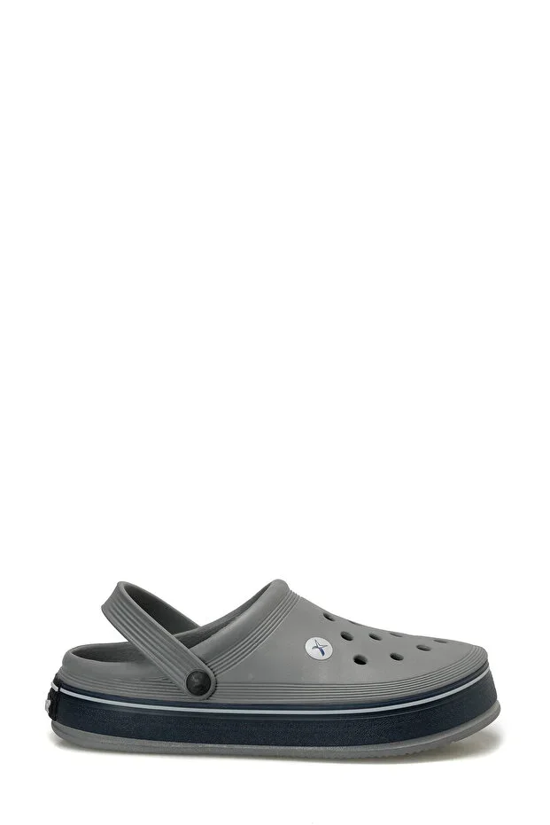 WILMAS Grey Men's Clog Slippers