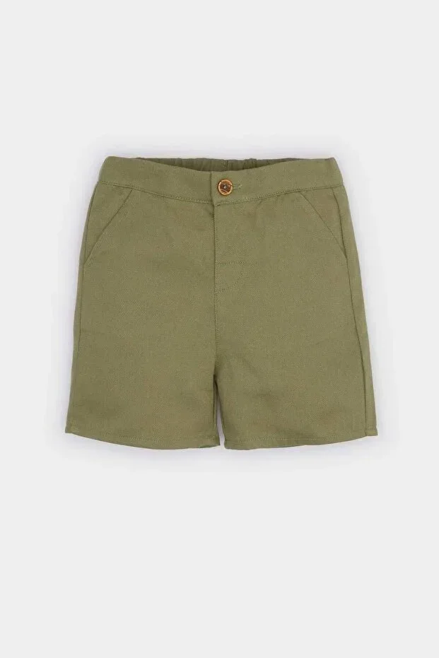 100% Cotton Gabardine Shorts Men's Baby E9002A525SM