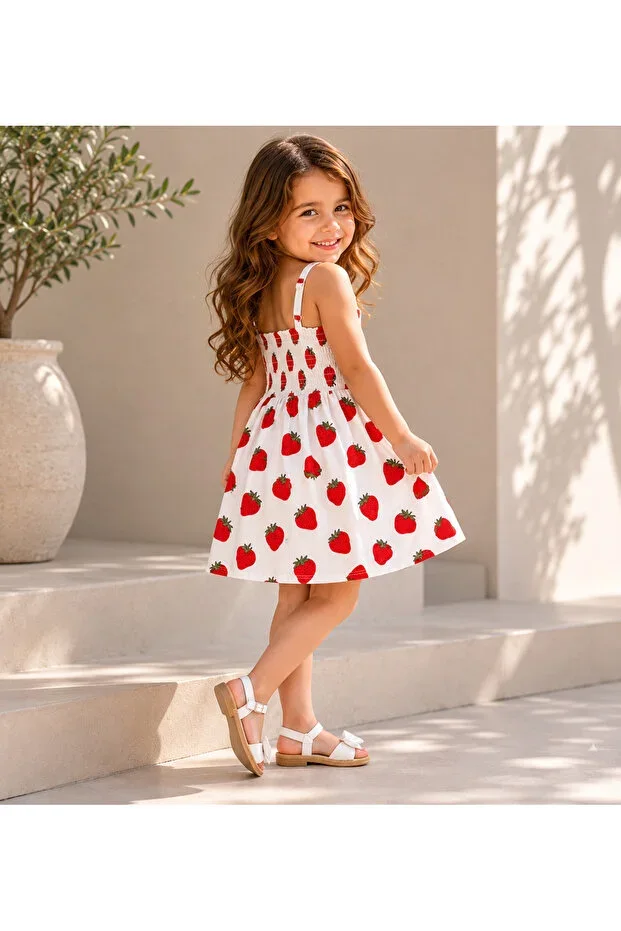 STRAWBERRY BABY CHILD FLEXIBLE SOFT DRESS