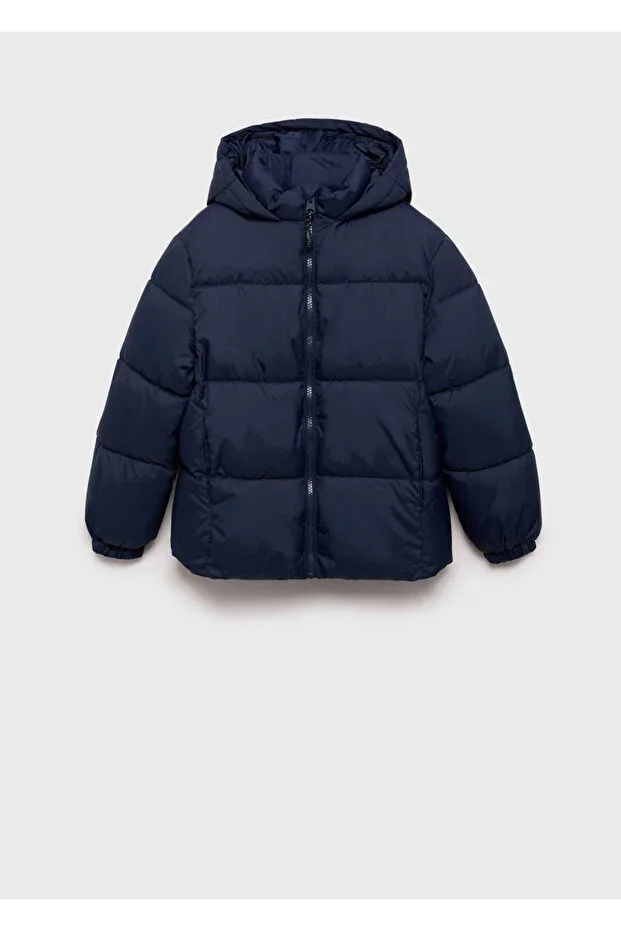 Hooded quilted anorak