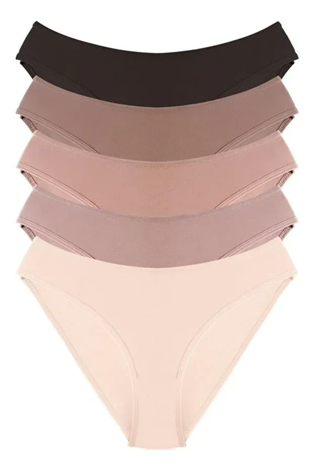 Cottonhill Cotton Women's Bikini Panty 5-Pack