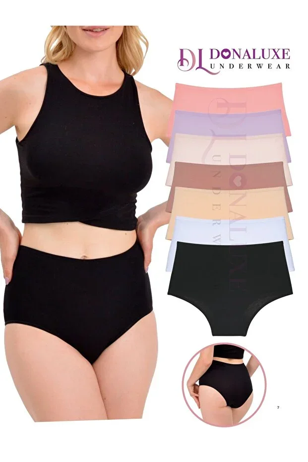 Women's Panties, Women's High Waist Cotton Soft Fabric 7-Pack Panties