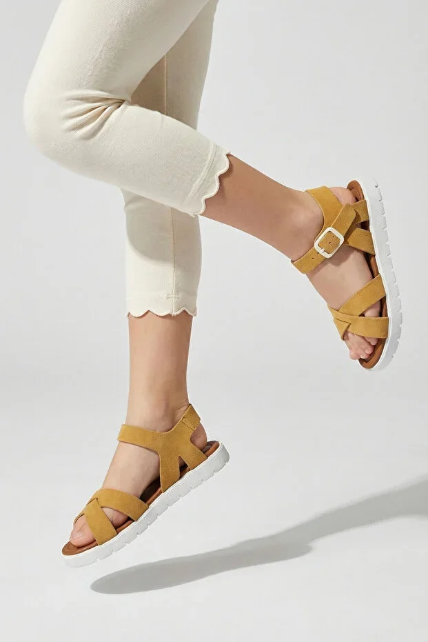 Girls Kids Baby Comfortable Sole Open Toe Wedge Buckle Flexible Easy Wear Sandal Slipper