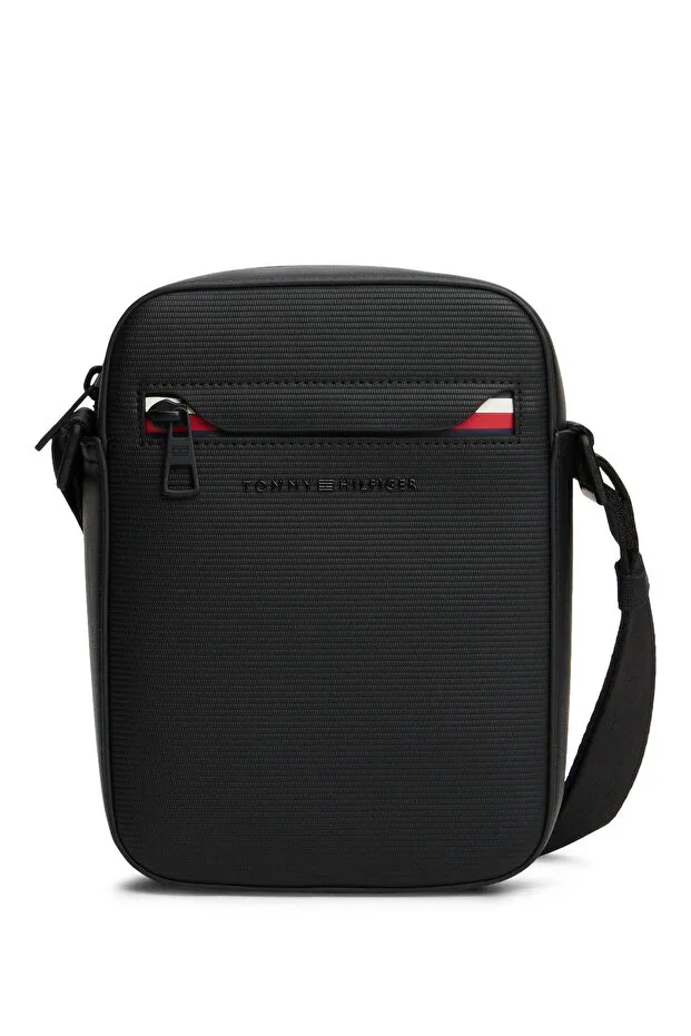Black Men's Messenger Bag TH CORP MINI REPORTER