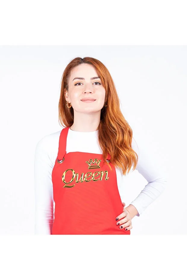 WOMEN'S KITCHEN APRON - PRINTED CHEF COOK KITCHEN CAFE APRON