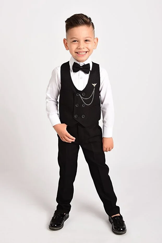 Boys' Suit Vest Bowtie