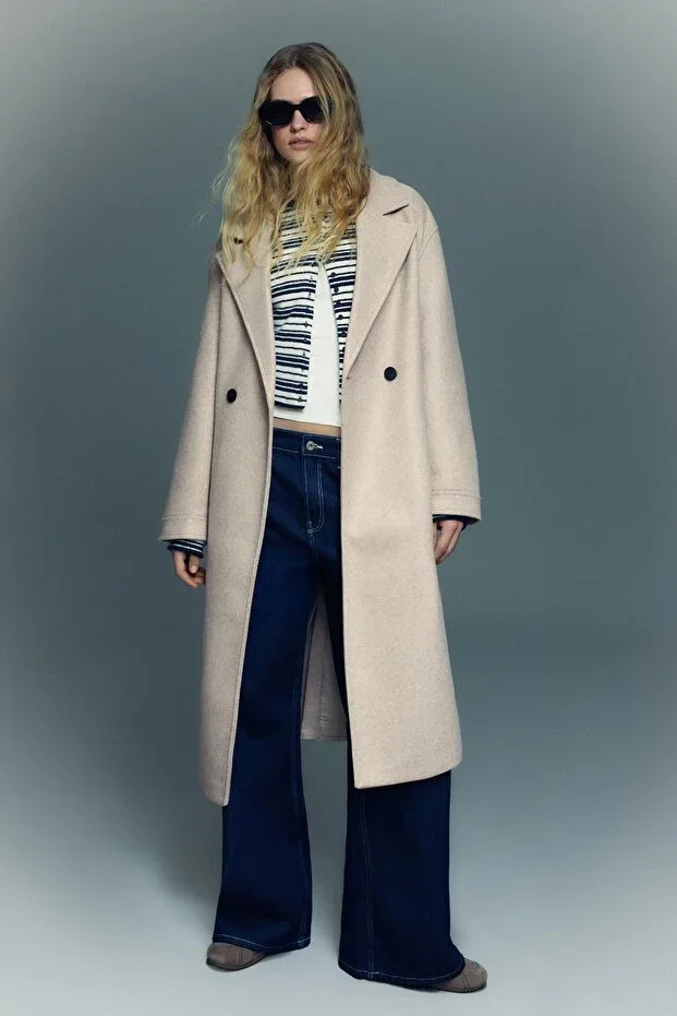 Soft-touch crossover coat