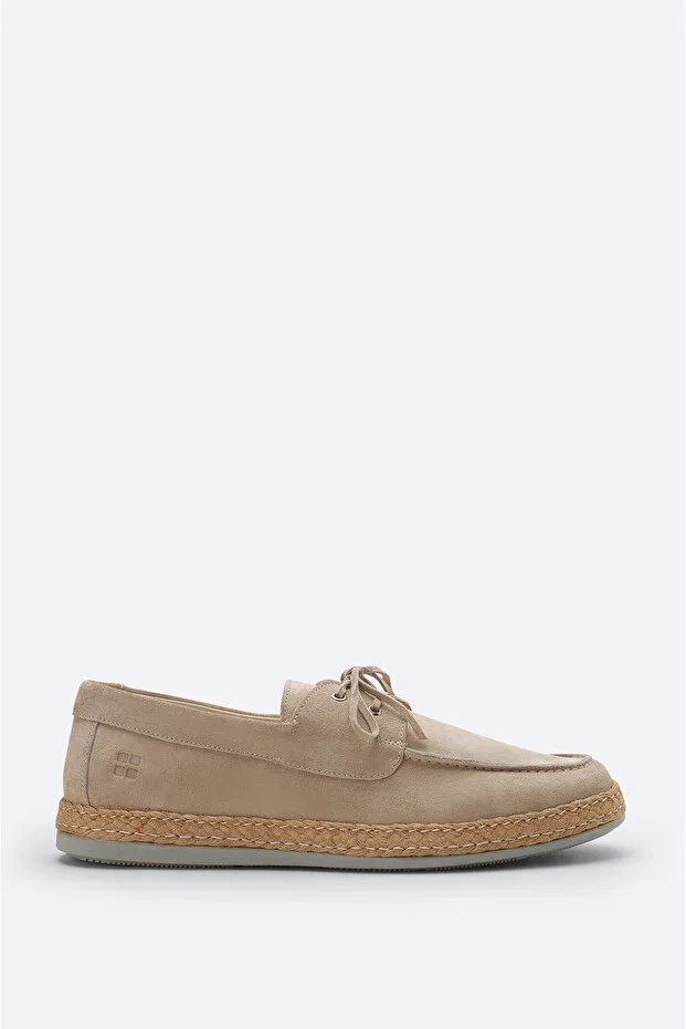 Men's Stone Suede Loafer Shoes A61Y8011