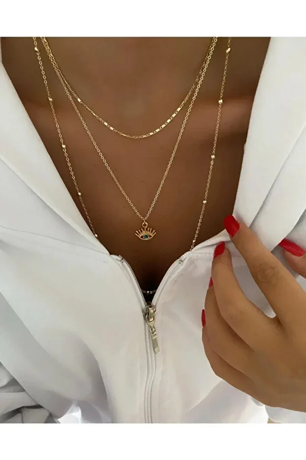 Women's 3-Piece Chain Combination Necklace