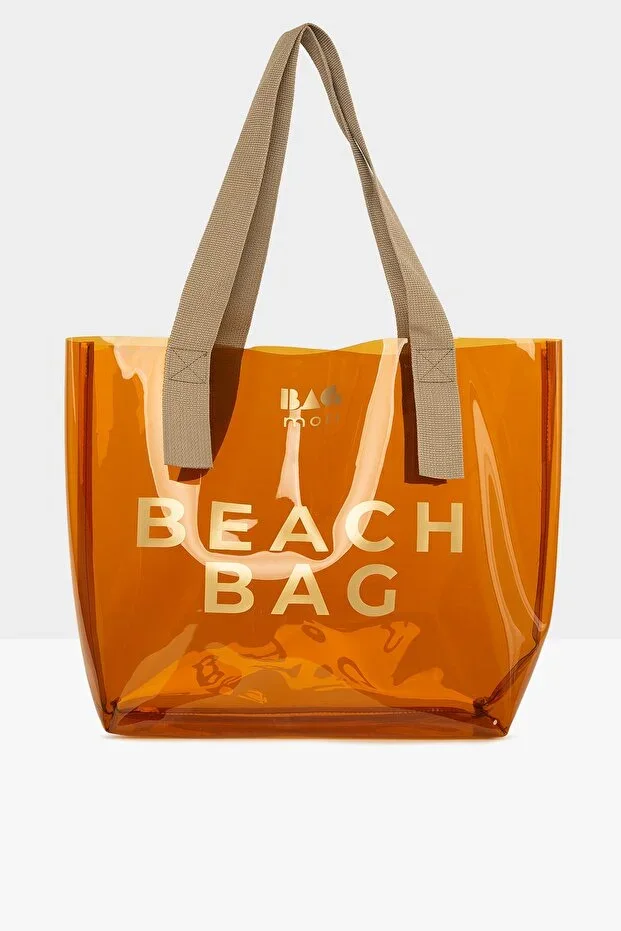 Vizon Women's Beach Bag Printed Transparent Beach Bag M000007257