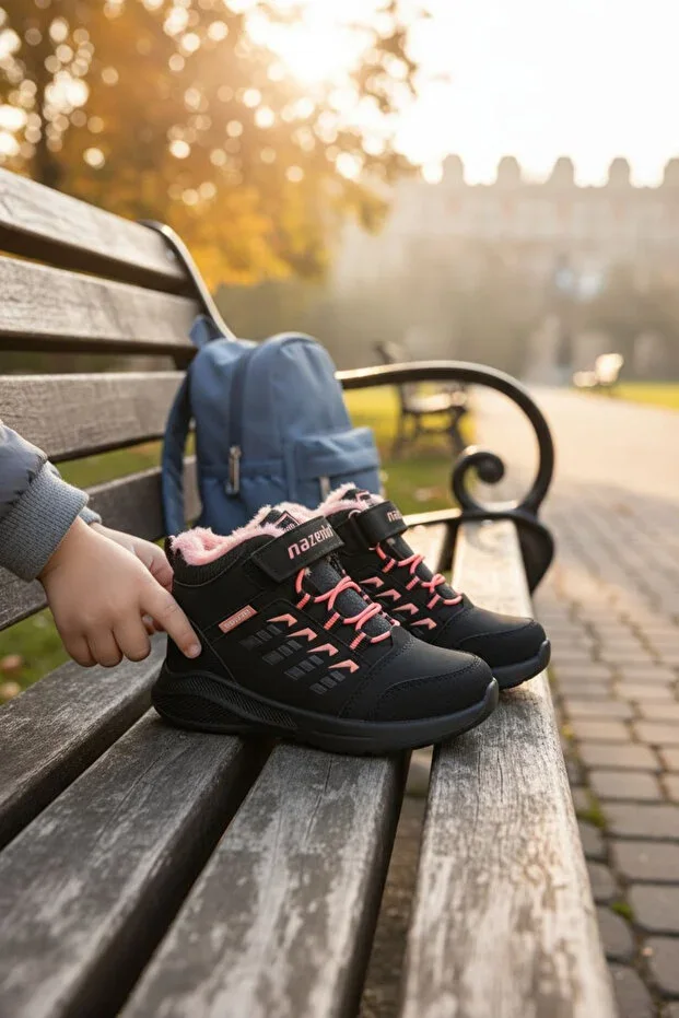 Girl Kids Woolen Winter Daily Boots