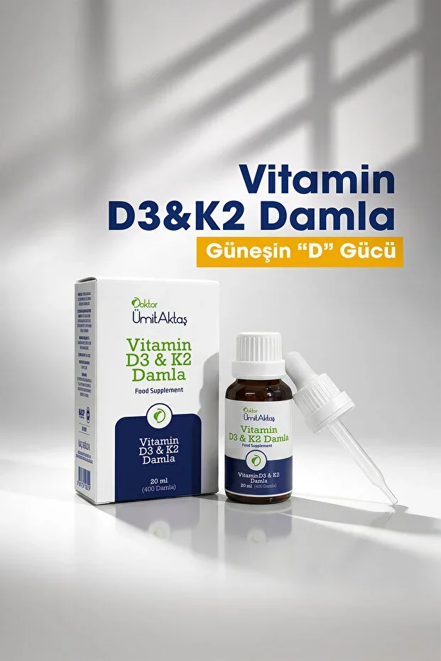D3 K2 Vitamin Drops - 400 Drops