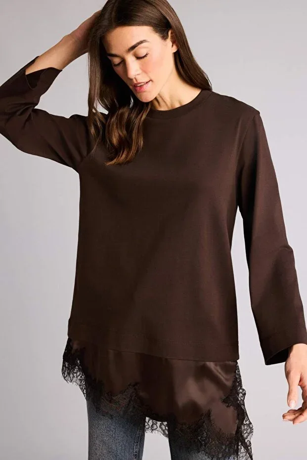 Defacto Regular Fit Lace Detailed Tunic H0910AX26SM
