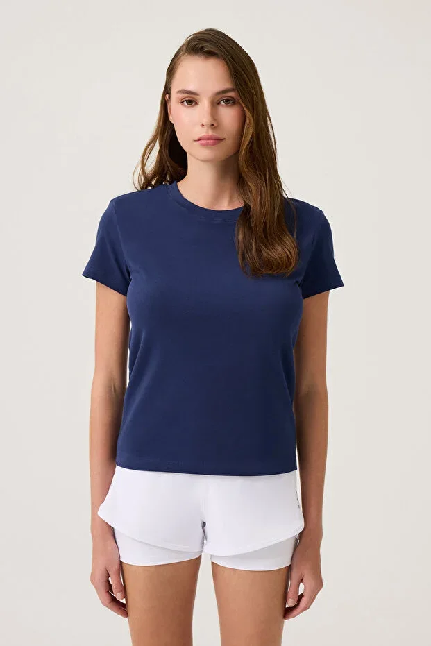Navy Blue Regular Fit T-Shirt