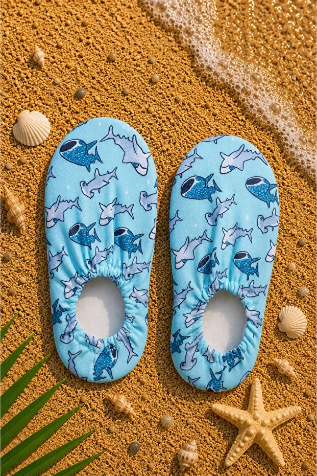 Non-Slip Sole Children's Water Shoes Baby Pool Booties Breathable Swimsuit Fabric