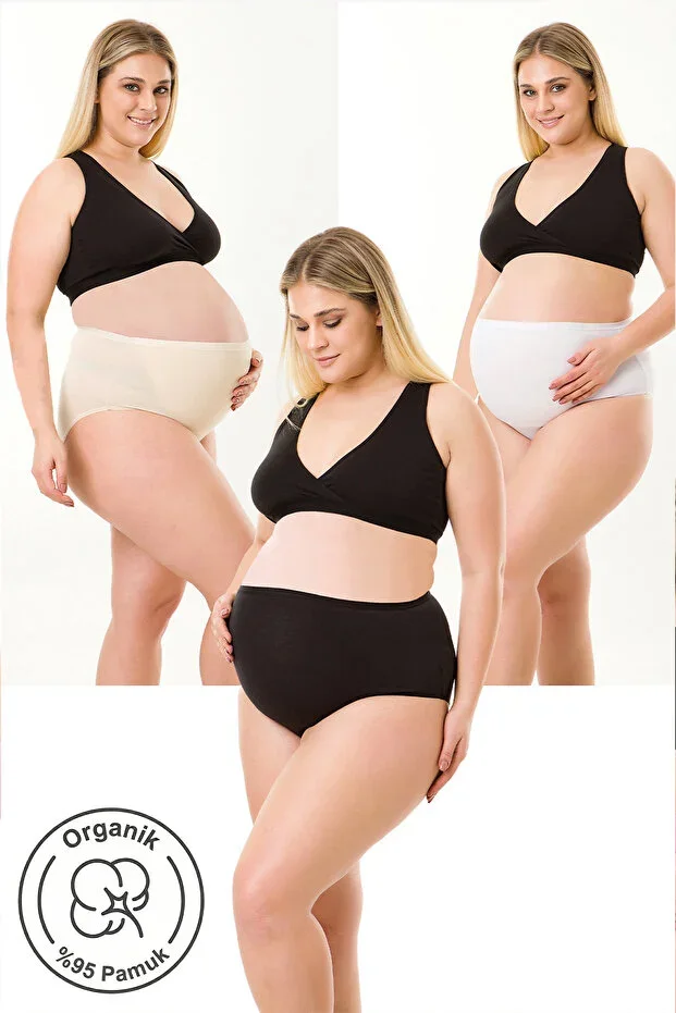 3-Pack Maternity Panties Mixed Colors