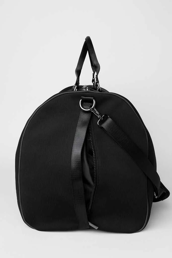 Alo Yoga Large Traverse Duffle Bag Black Silver | CEOMP-6289