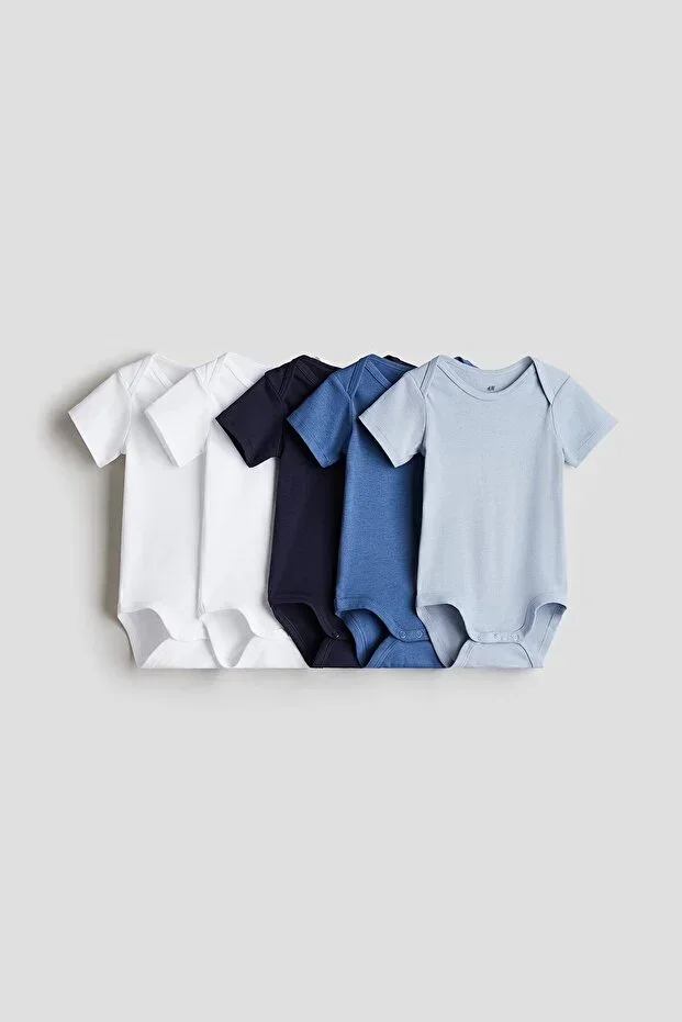5-Piece Cotton Bodysuit