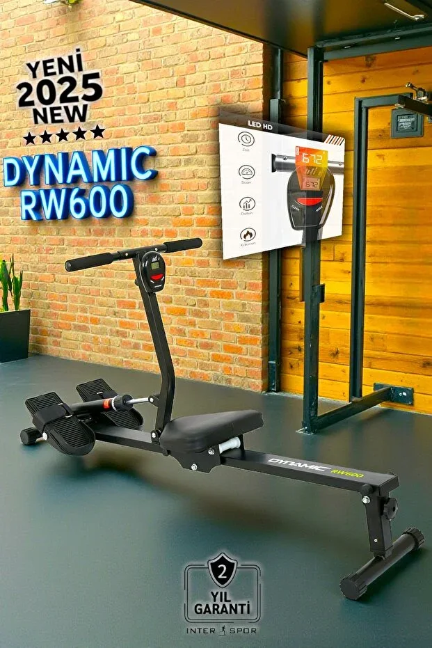 Rw600 Rowing Machine with Shock Absorber, 12 Resistance Levels Adjustable