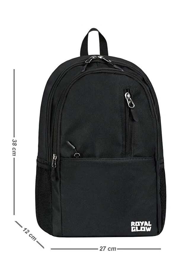 Waterproof Black Daily Sports Backpack
