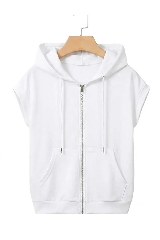 LERİXMOD_unisex women men SUMMER kangaroo pocket zipper half zip batwing sleeve WITH SPECIAL SEWING DETAILS