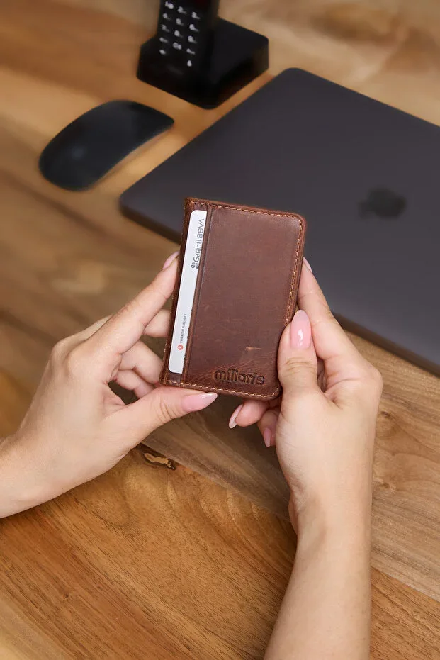 3781 Genuine Leather Cardholder Vertical Cardholder