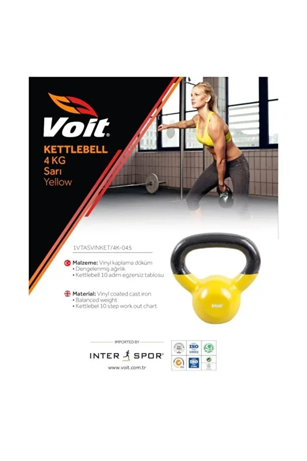 Vinyl Kettlebell 4 Kg