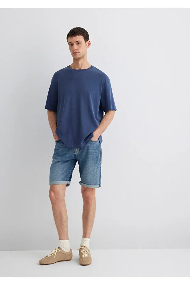 Brian 90s Indigo Blue Jean Shorts 0418487835
