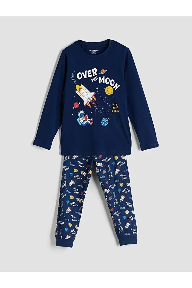 LCW Kids Crew Neck Boys' Pajama Set (W5)