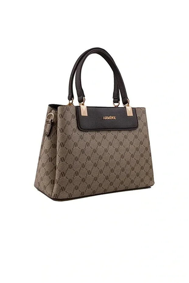 Women's Shoulder Bag Classic 206 Mink Dotted