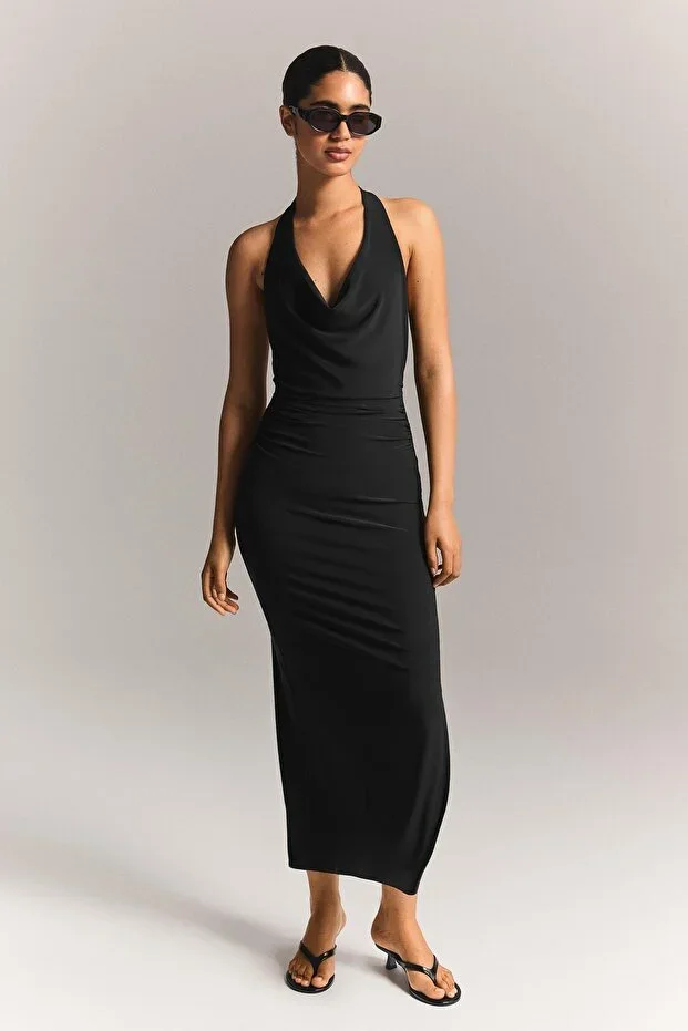 Bershka Halter midi dress