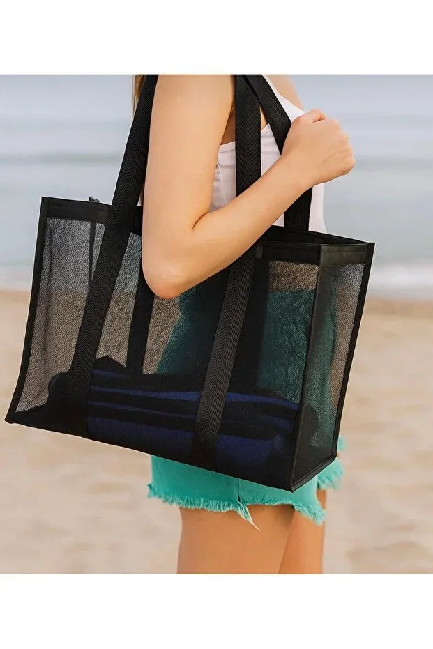 Large Size Sand-Free Mesh Large Size Beach Bag