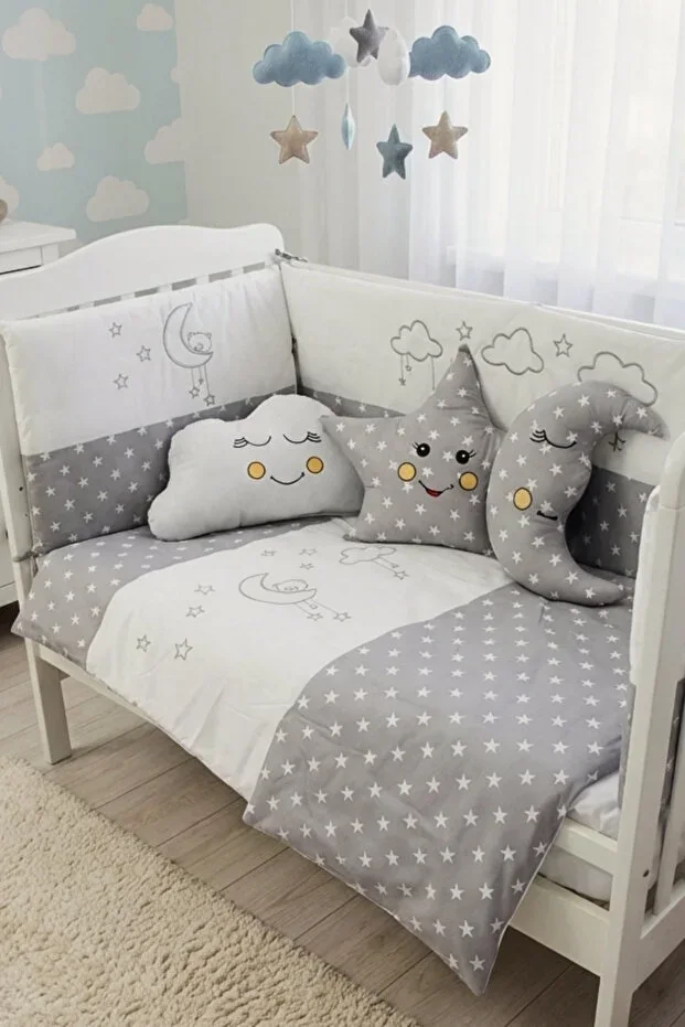 Park Yatak Baby Sleep Set Duvet Cover Set 70x110 Cloudy Grey