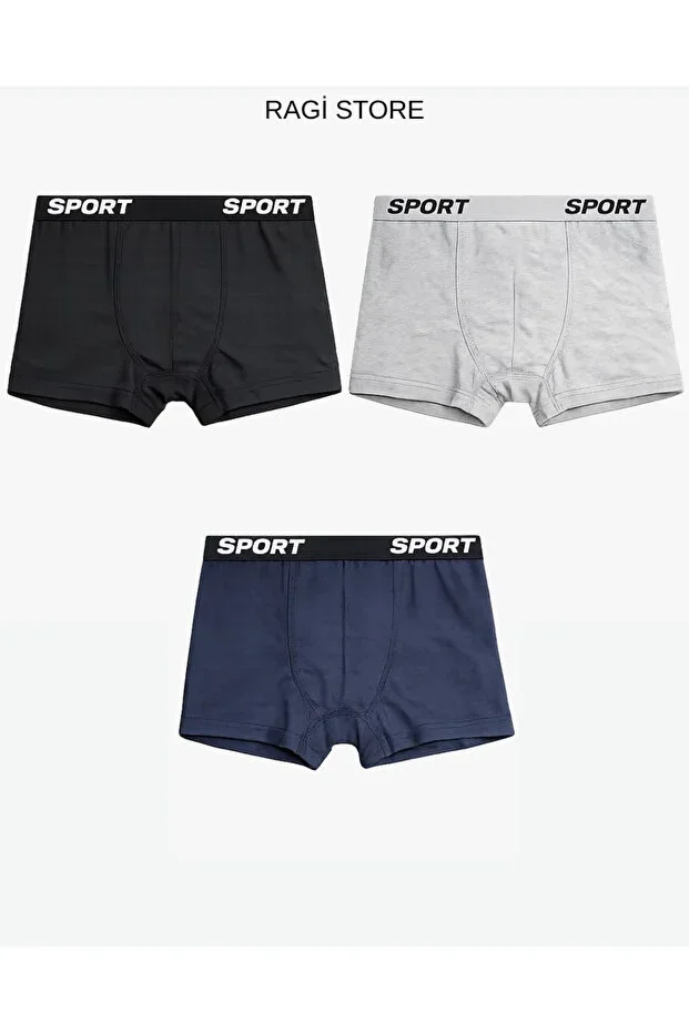 3-Piece Mixed Color Men's Boxer