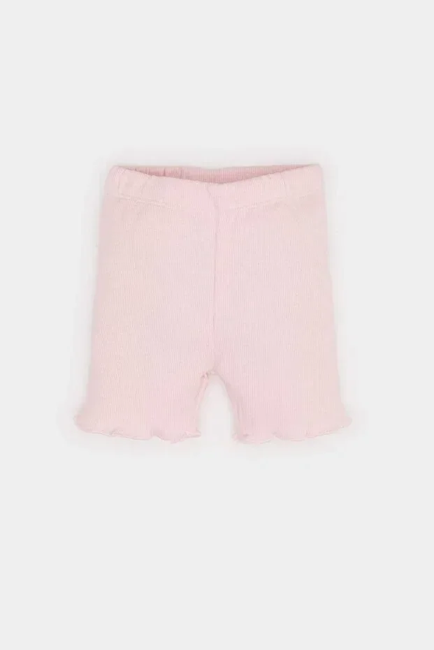 Waistband Ribbed Ribbed Shorts Baby Girl E8247A525SM
