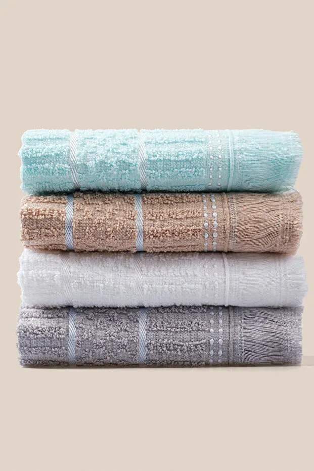 4-Piece 100% Cotton / Kitchen Towel Set / Drying Cloth / Extra Absorbent / 30x50 / Dowry Towel / Gift Towel