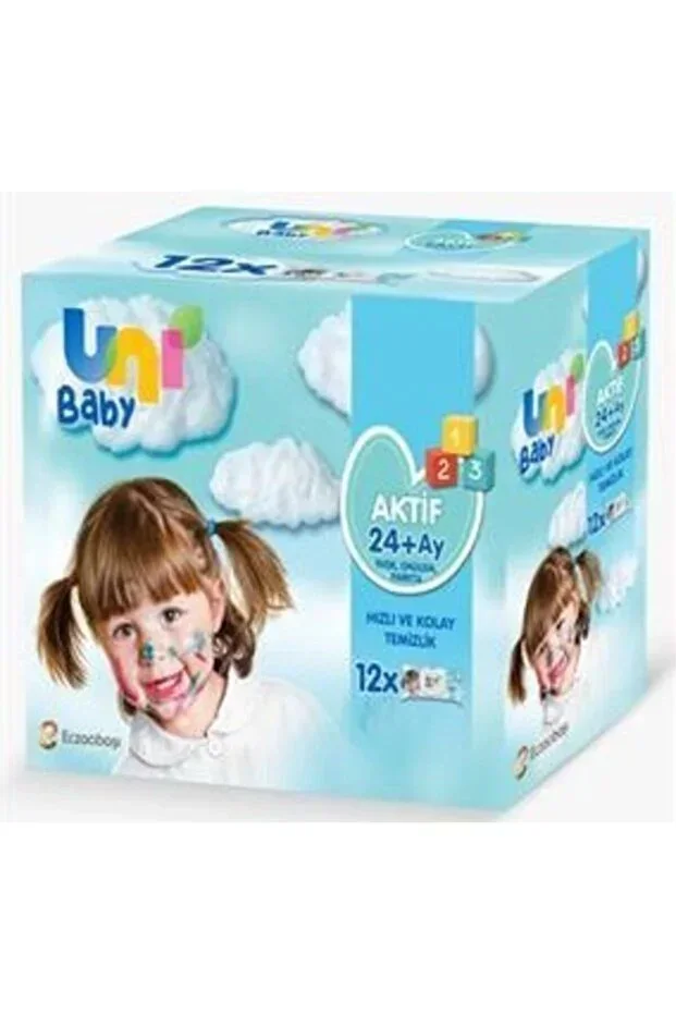 Wet Wipes Active 12x52'li Wet Wipes 624 Sheets