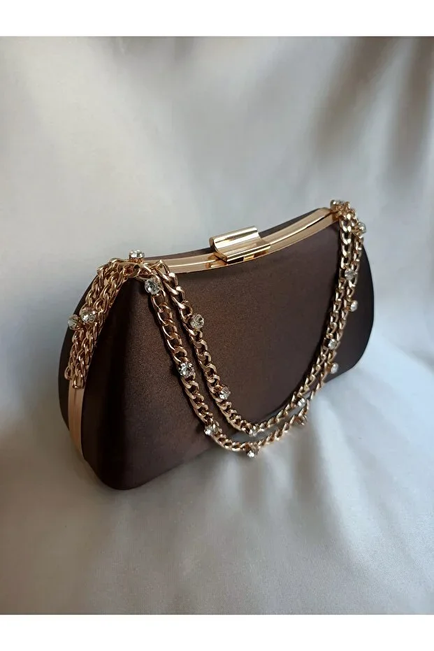 Women's Beaded Chain Special Design Invitation Evening Bag Portfolio