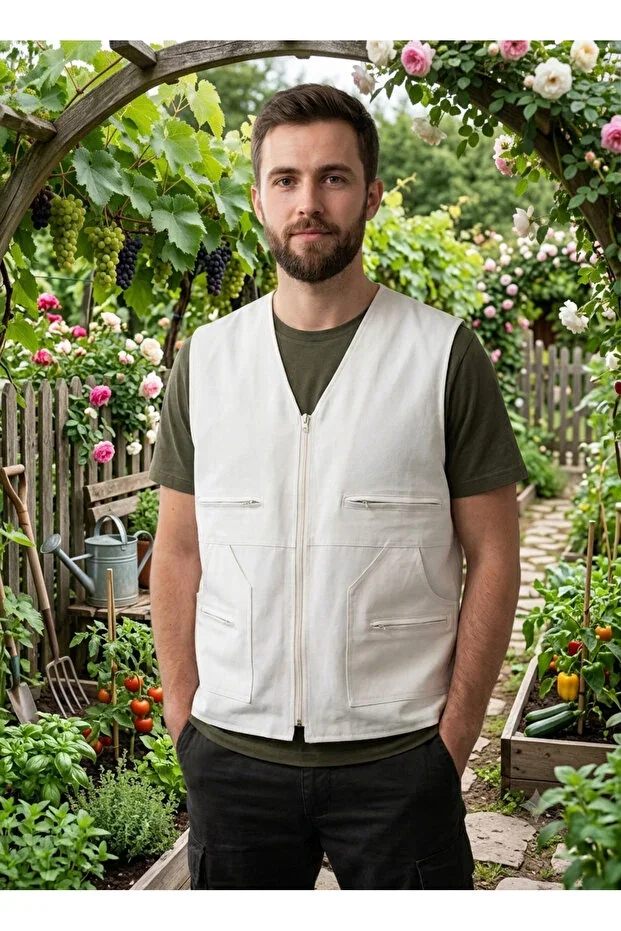 Men's Vest Comfortable Use Multi-pocket Inner pocket available